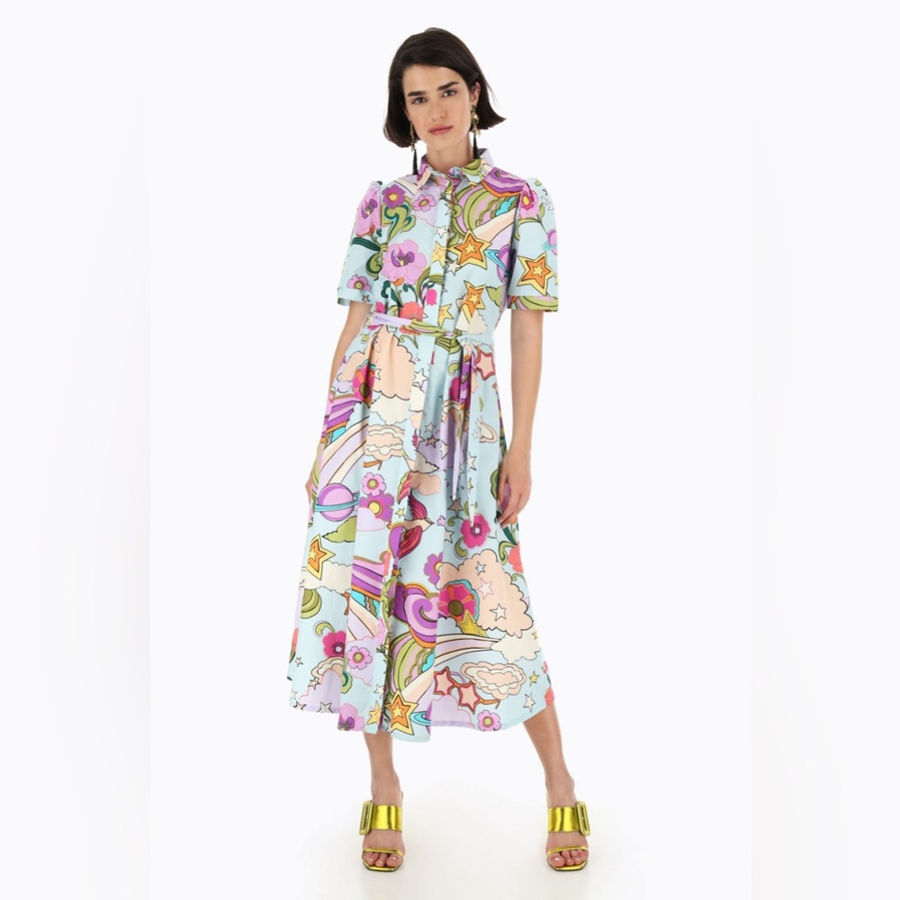 Dixie Italy Colorful Patterned‎ Maxi Dress